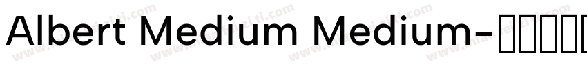 Albert Medium Medium字体转换
